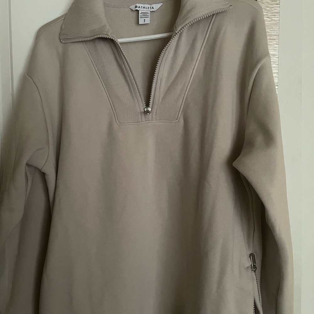 Athleta cozy karma half zip sweater